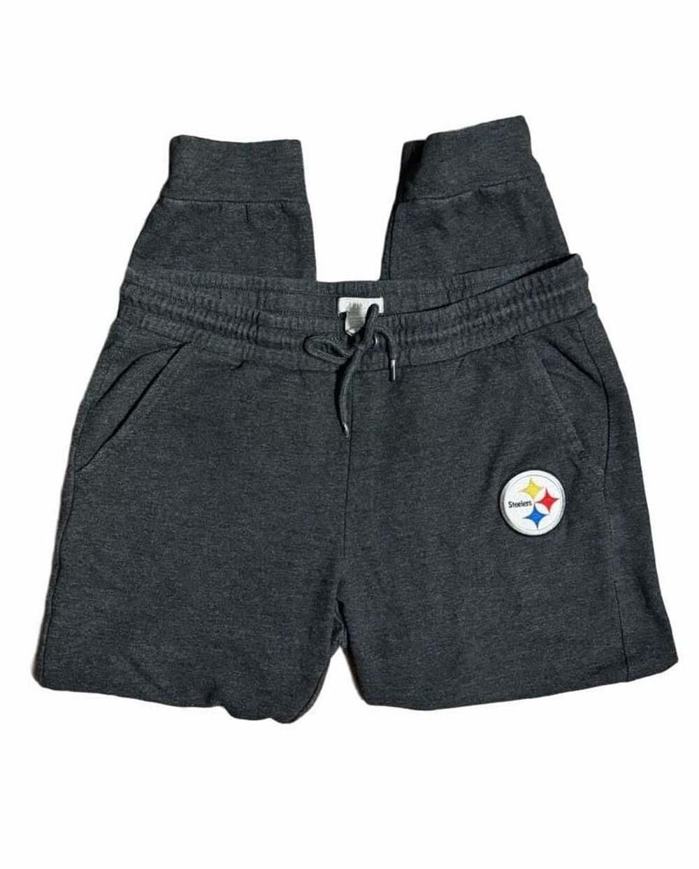 NFL Pittsburgh Steelers Sweatpants Size M Dark Gray Fleece Joggers